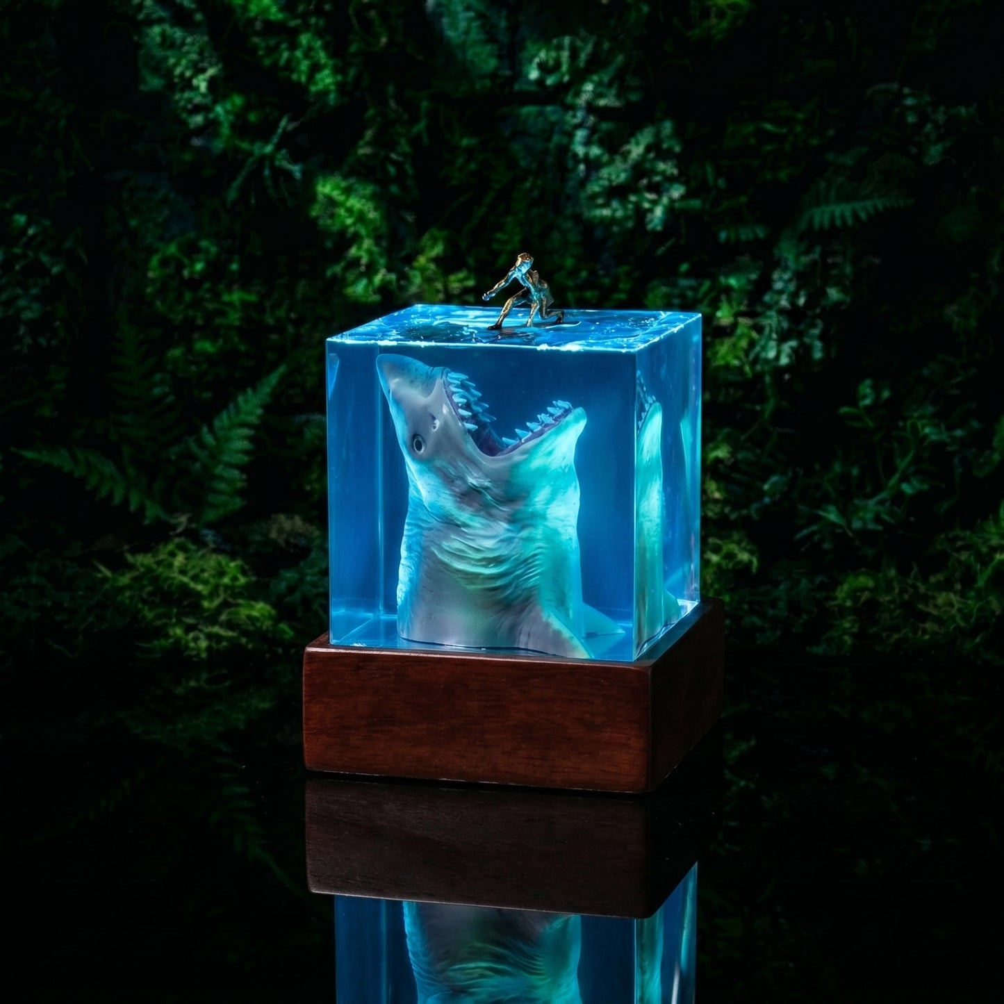 Blue Ocean World™Lámpara de resina LED 3d