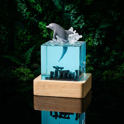 Blue Ocean World™Lámpara de resina LED 3d