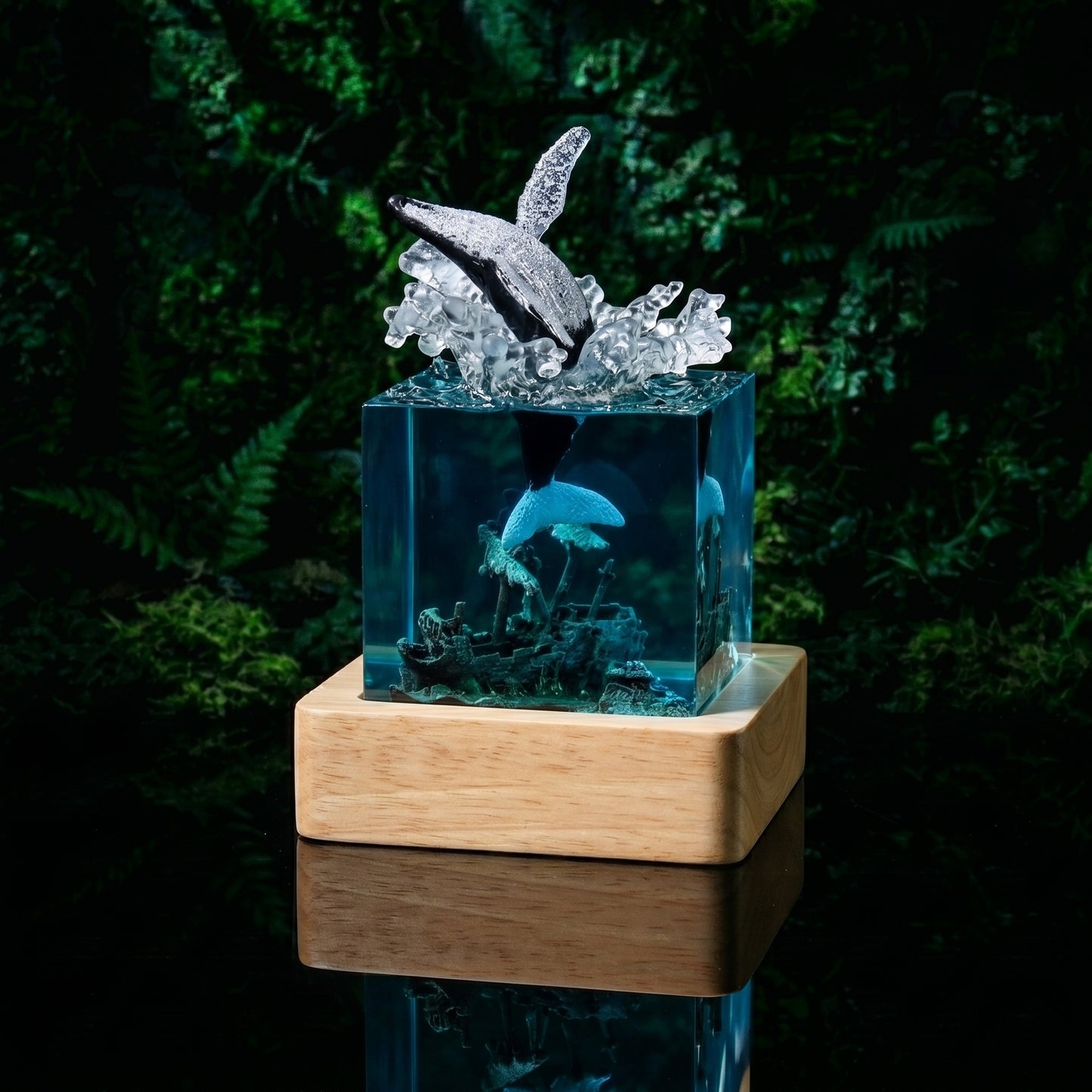 Blue Ocean World™Lámpara de resina LED 3d