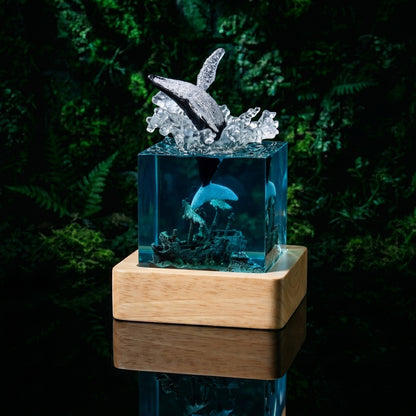 Blue Ocean World™Lámpara de resina LED 3d