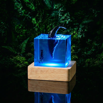 Blue Ocean World™Lámpara de resina LED 3d