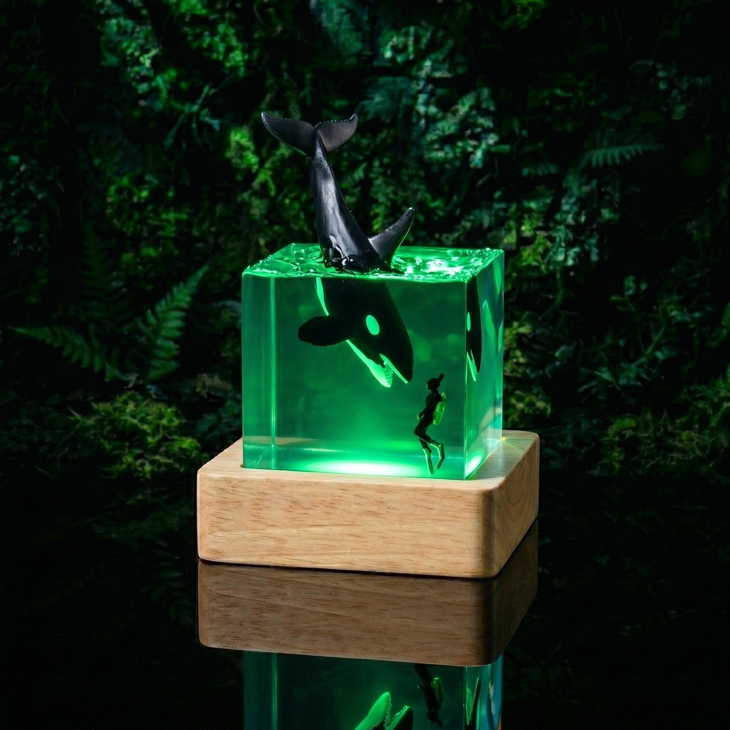 Blue Ocean World™Lámpara de resina LED 3d