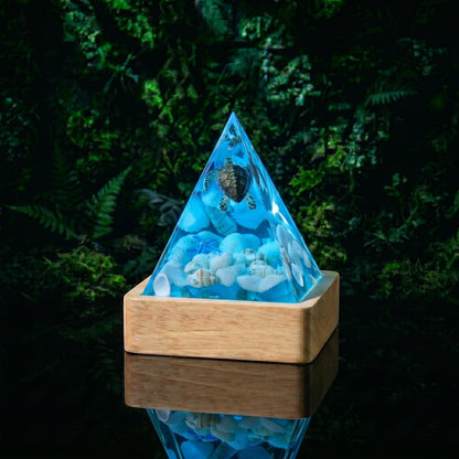 Crystal World™Lámpara de resina LED 3d